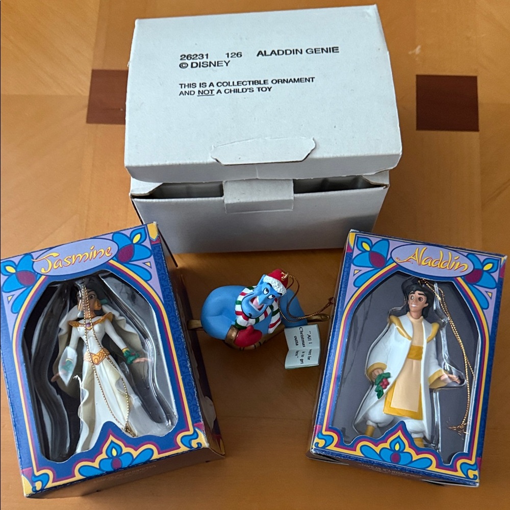 Disney Aladdin collector ornaments